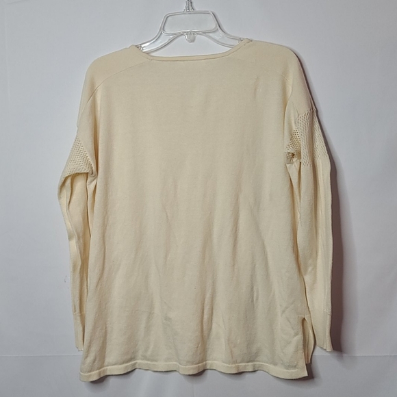 Two by Vince Camuto long sleeve cream sweater sz M - Picture 6 of 7